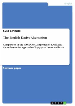 The English Dative Alternation (eBook, ePUB)