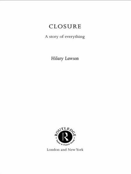 Closure (eBook, ePUB)