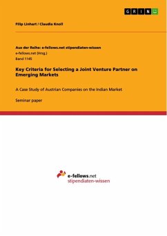 Key Criteria for Selecting a Joint Venture Partner on Emerging Markets (eBook, ePUB)
