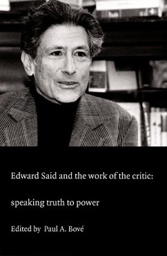 Edward Said and the Work of the Critic