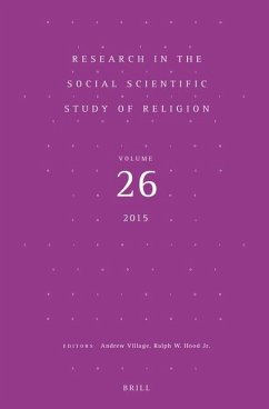Research in the Social Scientific Study of Religion, Volume 26