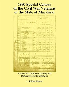 1890 Special Census of the Civil War Veterans of the State of Maryland - Moore, L Tilden