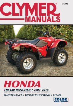 Honda TRX420 Rancher ATV (2007-2014) Service Repair Manual - Haynes Publishing