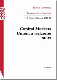 Capital Markets Union: A Welcome Start