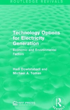 Technology Options for Electricity Generation - Dowlatabadi, Hadi; Toman, Michael A