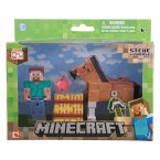 Minecraft - STEVE AND HORSE, bewegliche Sammelfigur mit Zubehör