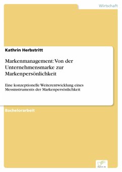 Cover Markenmanagement: Von der Unternehmensmarke zur Markenpersönlichkeit (eBook, PDF)