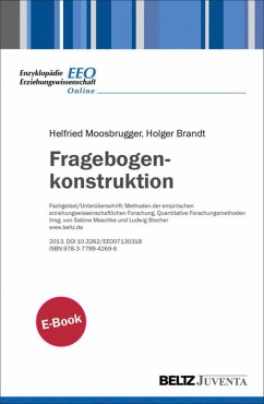 Cover Fragebogenkonstruktion (eBook, ePUB)