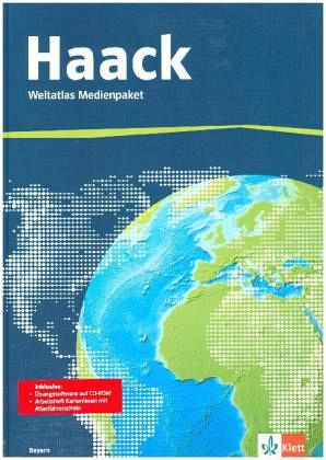 Weltatlas Medienpaket, Arbeitsheft Kartenlesen mit Atlasführerschein + CD-ROM / Haack Weltatlas, Ausgabe Bayern