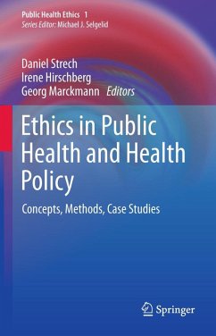 Cover Ethics in Public Health and Health Policy