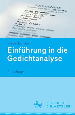 Einführung in die Gedichtanalyse - Burdorf, Dieter