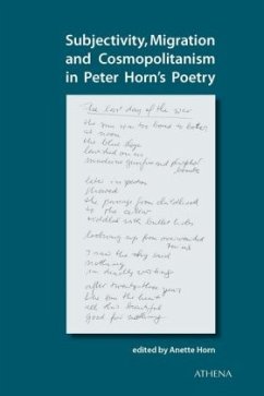 Subjectivity, Migration and Cosmopolitanism in Peter Horn's Poetry