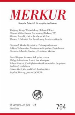 MERKUR Deutsche Zeitschrift für europäisches Denken