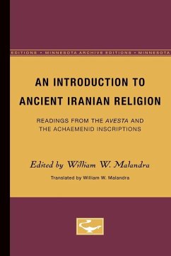 Cover An Introduction to Ancient Iranian Religion