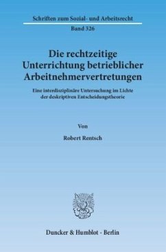 Cover Die rechtzeitige Unterrichtung betrieblicher Arbeitnehmervertretungen