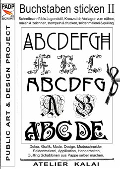 PADP-Script 002: Buchstaben sticken II (eBook, ePUB)
