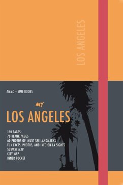 Cover Los Angeles Visual Notebook: Apricot Orange