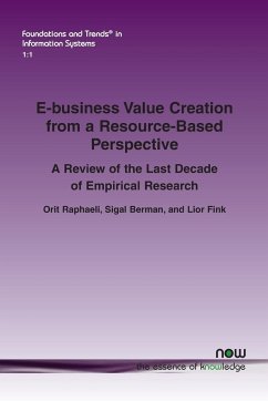 E-business Value Creation from a Resource-Based Perspective