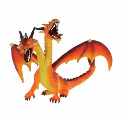 Bullyland 75598 - Drache mit 2 Köpfen, orange