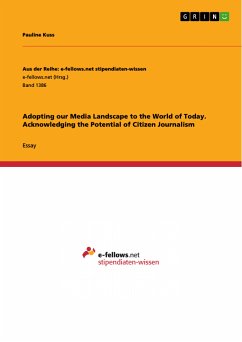 Adopting our Media Landscape to the World of Today. Acknowledging the Potential of Citizen Journalism (eBook, PDF)
