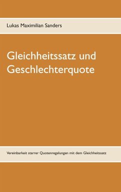 Cover Gleichheitssatz und Geschlechterquote (eBook, ePUB)
