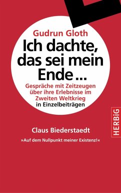 Auf dem Nullpunkt meiner Existenz (eBook, ePUB) - Biederstaedt, Claus