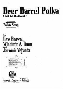 Beer Barrel Polka (eBook, PDF) - Brown, Lew; Vejvoda, Jaromir; A.Timm, Waldimir