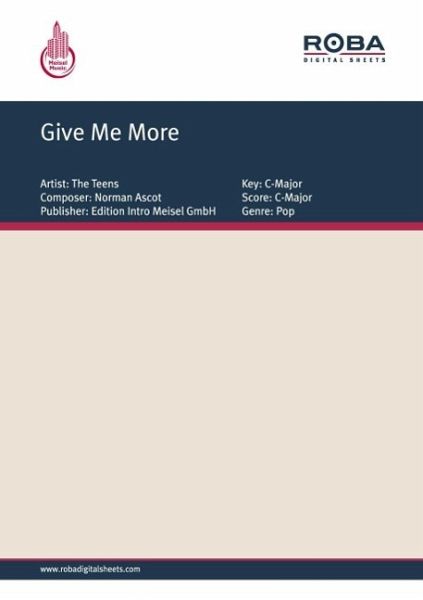 Give Me More (eBook, PDF)