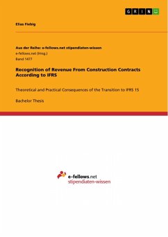 Recognition of Revenue From Construction Contracts According to IFRS (eBook, PDF) - Fiebig, Elias