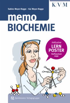Memo Biochemie, m. Lernposter der Stoffwechselwege - Meyer-Rogge, Sabine;Meyer-Rogge, Kai