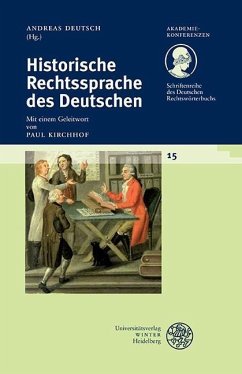 Historische Rechtssprache des Deutschen (eBook, PDF)