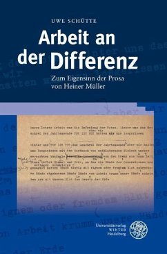 Arbeit an der Differenz (eBook, PDF) - Schütte, Uwe