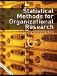 Statistical Methods for Organizational... - Bild 1
