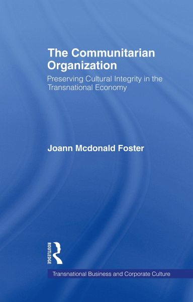 The Communitarian Organization (eBook, PDF)