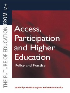 Cover Access, Participation and Higher Education (eBook, PDF)