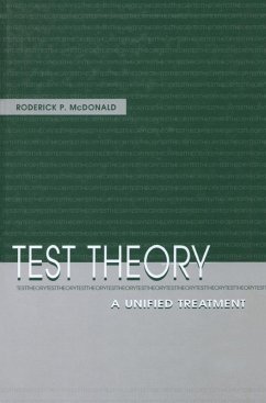 Test Theory (eBook, PDF) - McDonald, Roderick P.