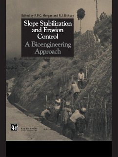 Slope Stabilization and Erosion Control: A Bioengineering Approach (eBook, PDF) - Morgan, Roy P. C.; Rickson, R. J.