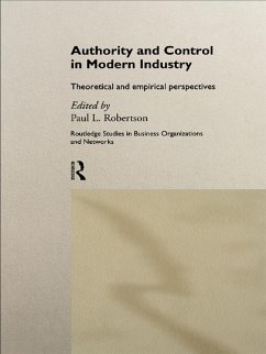 Cover Authority and Control in Modern Industry (eBook, PDF)
