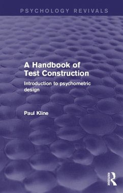 A Handbook of Test Construction (Psychology Revivals) (eBook, ePUB) - Kline, Paul