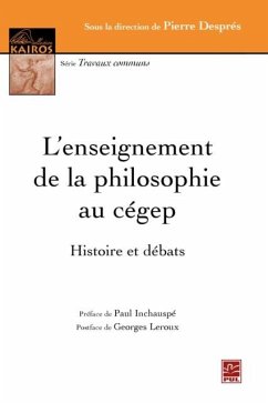 Cover L'enseignement de la philosophie au cegep (eBook, PDF)