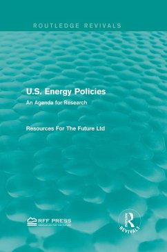 Cover U.S. Energy Policies (Routledge Revivals) (eBook, PDF)