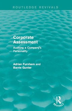 Corporate Assessment (Routledge Revivals) (eBook, PDF) - Furnham, Adrian; Gunter, Barrie