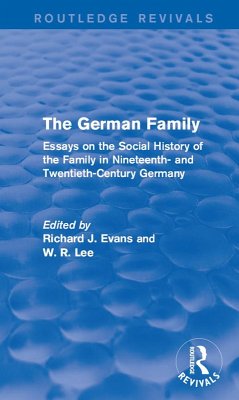 The German Family (Routledge Revivals) (eBook, ePUB) - Evans, Richard J.; Lee, W. R.