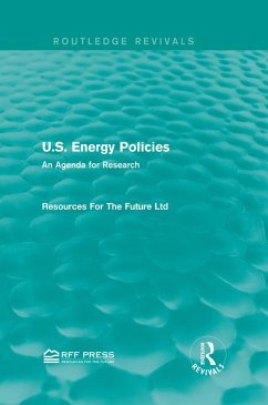 U.S. Energy Policies (Routledge Revivals) (eBook, ePUB) - For The Future Ltd, Resources