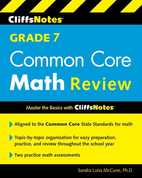 CliffsNotes Grade 7 Common Core Math Review (eBook, ePUB)