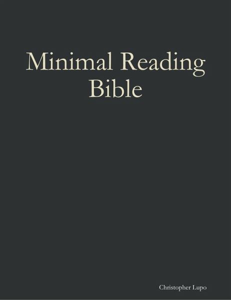 Minimal Reading Bible (eBook, ePUB) Minimal Reading Bible (eBook, ePUB)