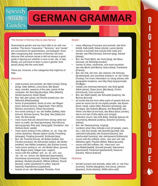 German Grammar (Speedy Language Study Guides) (eBook, ePUB) German Grammar (Speedy Language Study Guides) (eBook, ePUB)