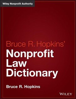 Hopkins' Nonprofit Law Dictionary (eBook, ePUB) Cover Hopkins' Nonprofit Law Dictionary (eBook, ePUB)