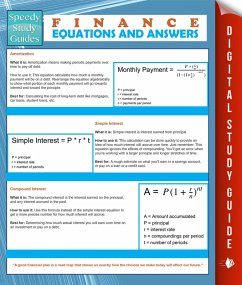 Cover Finance Equations And Answers (Speedy Study Guides) (eBook, ePUB)