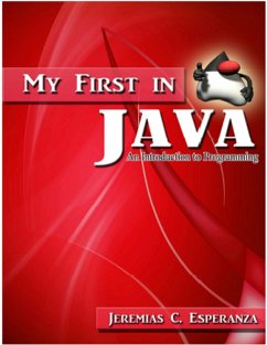 My First In Java (eBook, ePUB) - Esperanza, Jeremias